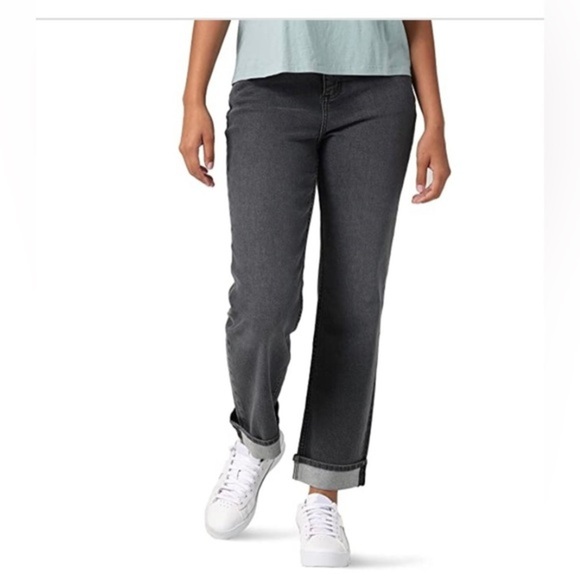 Lee Legendary style washed Black‎ Mid-Rise Boyfriend Jeans Size: 8 - medium new - Picture 1 of 4